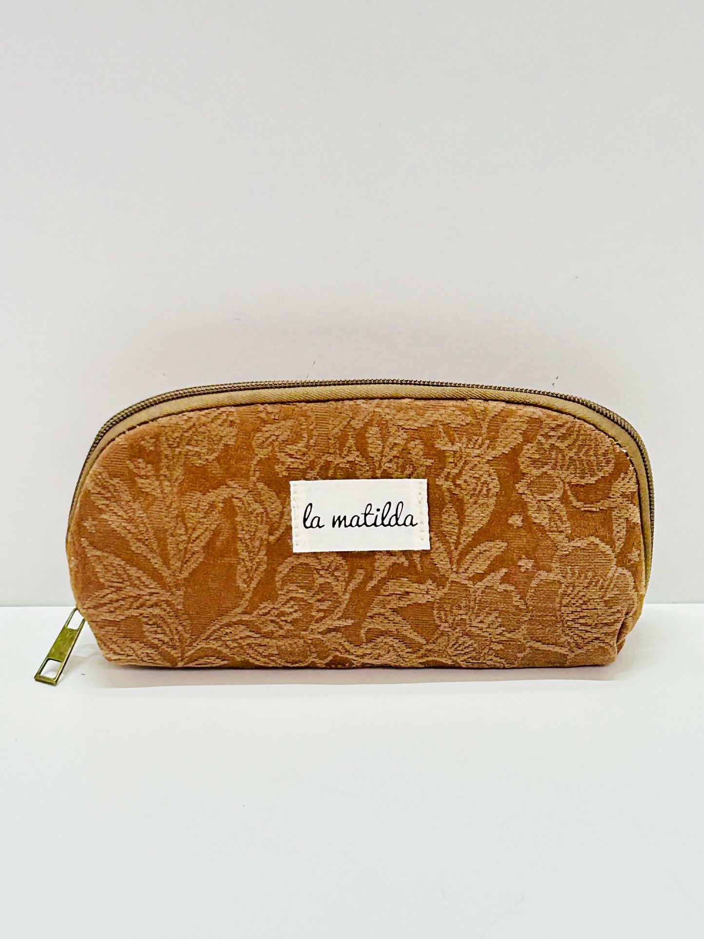 Portatodo sin asa Marrón Unicolor Flores