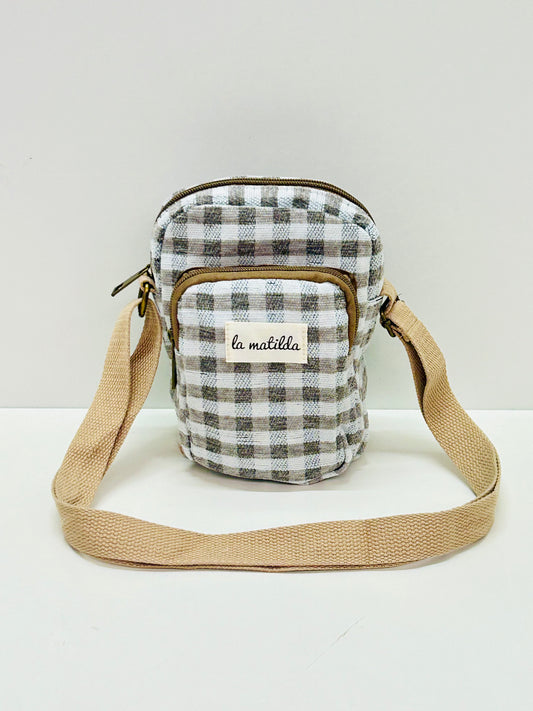 Bolso Cuelga Móvil Ghingham Gris
