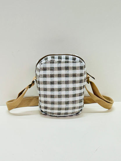 Bolso Cuelga Móvil Ghingham Gris