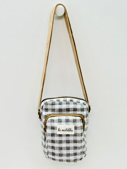 Bolso Cuelga Móvil Ghingham Gris