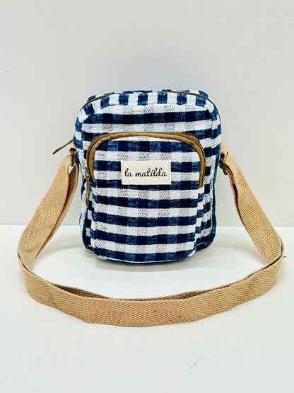 Bolso Cuelga Móvil Ghingham Marino