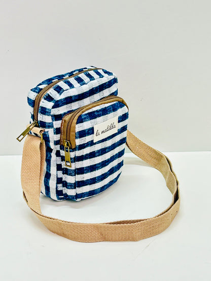 Bolso Cuelga Móvil Ghingham Marino