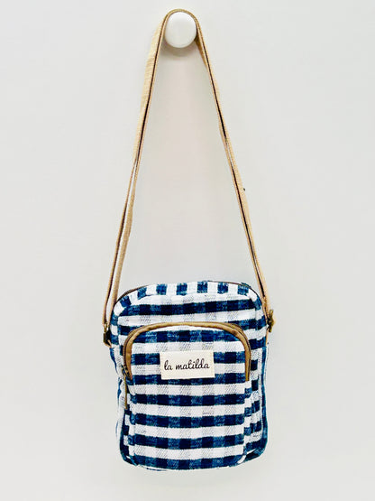 Bolso Cuelga Móvil Ghingham Marino