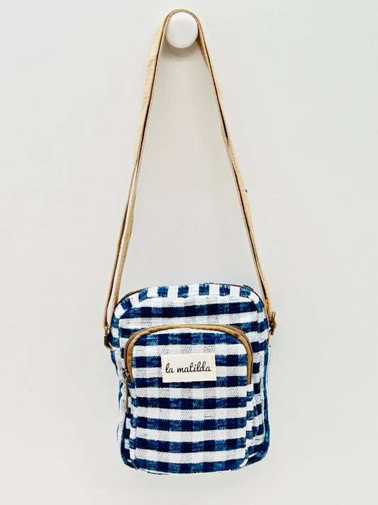 Bolso Cuelga Móvil Ghingham Marino