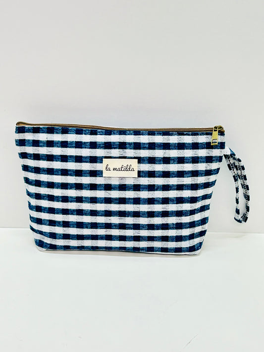Neceser Maxi Gingham Marino