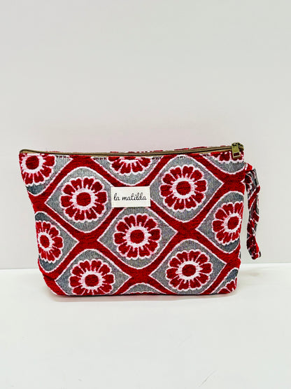 Neceser Maxi Flor Rojo