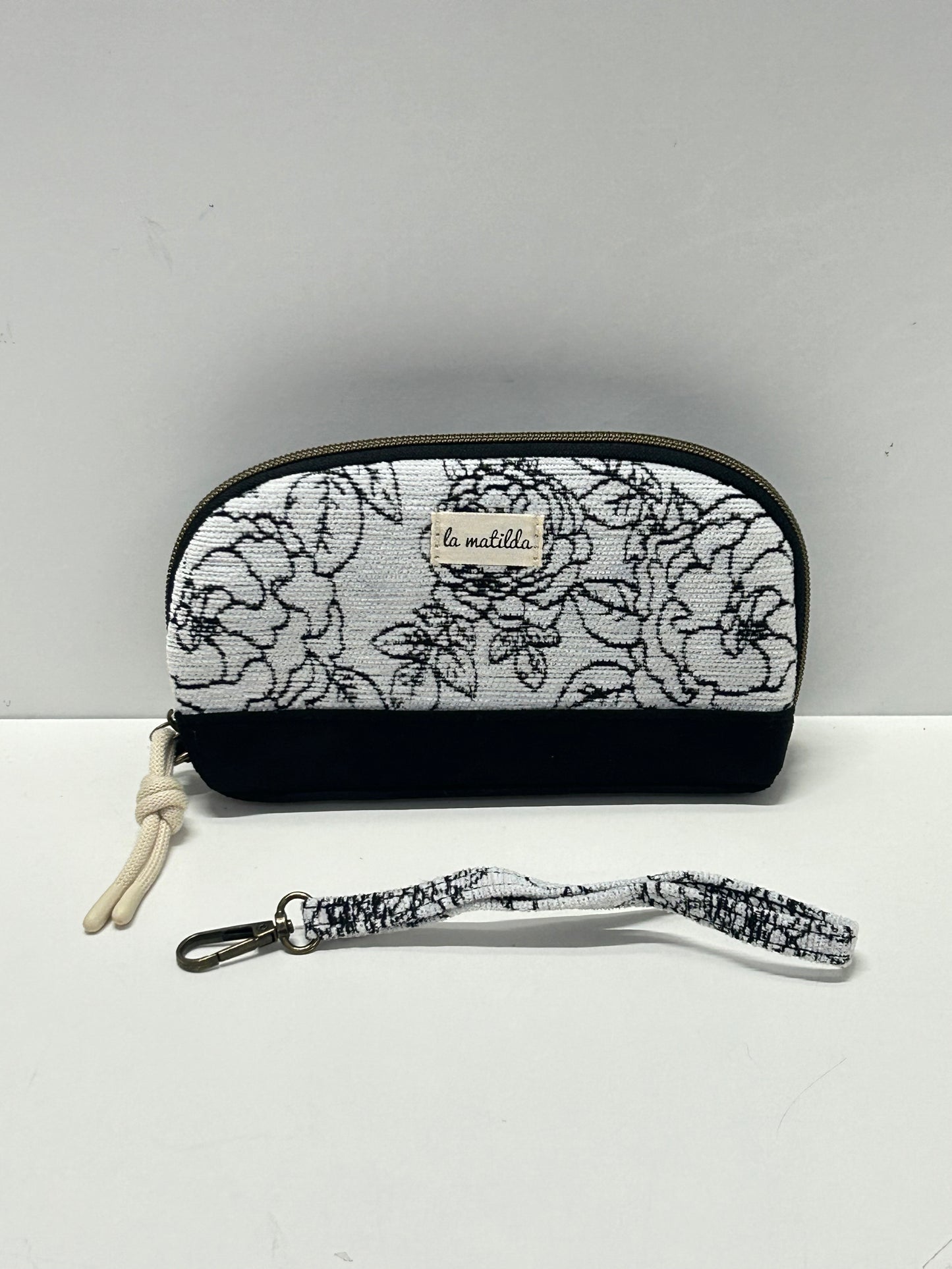 Portatodo con asa Rosa Negro