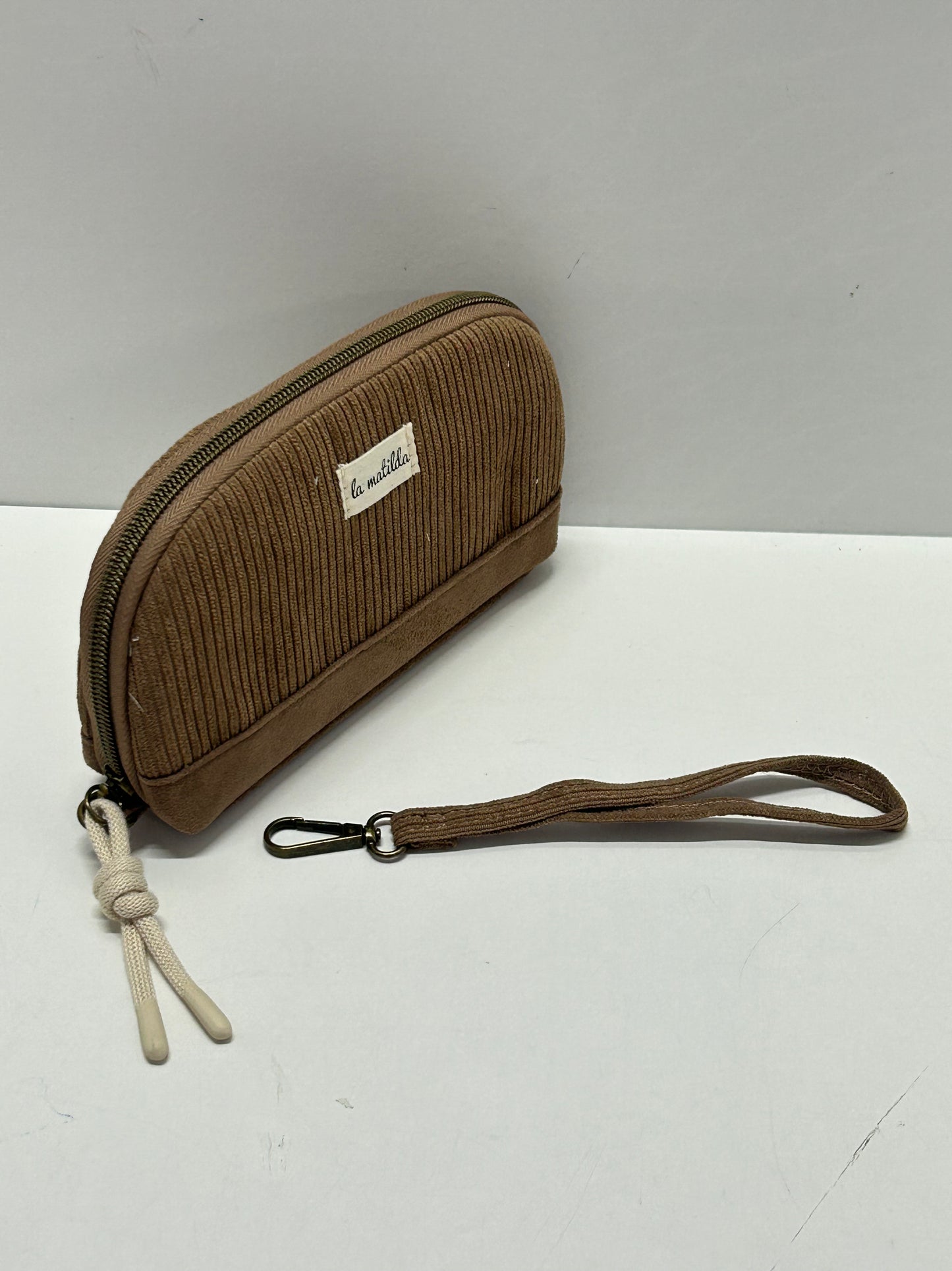 Portatodo con asa Pana Marrón Tostado