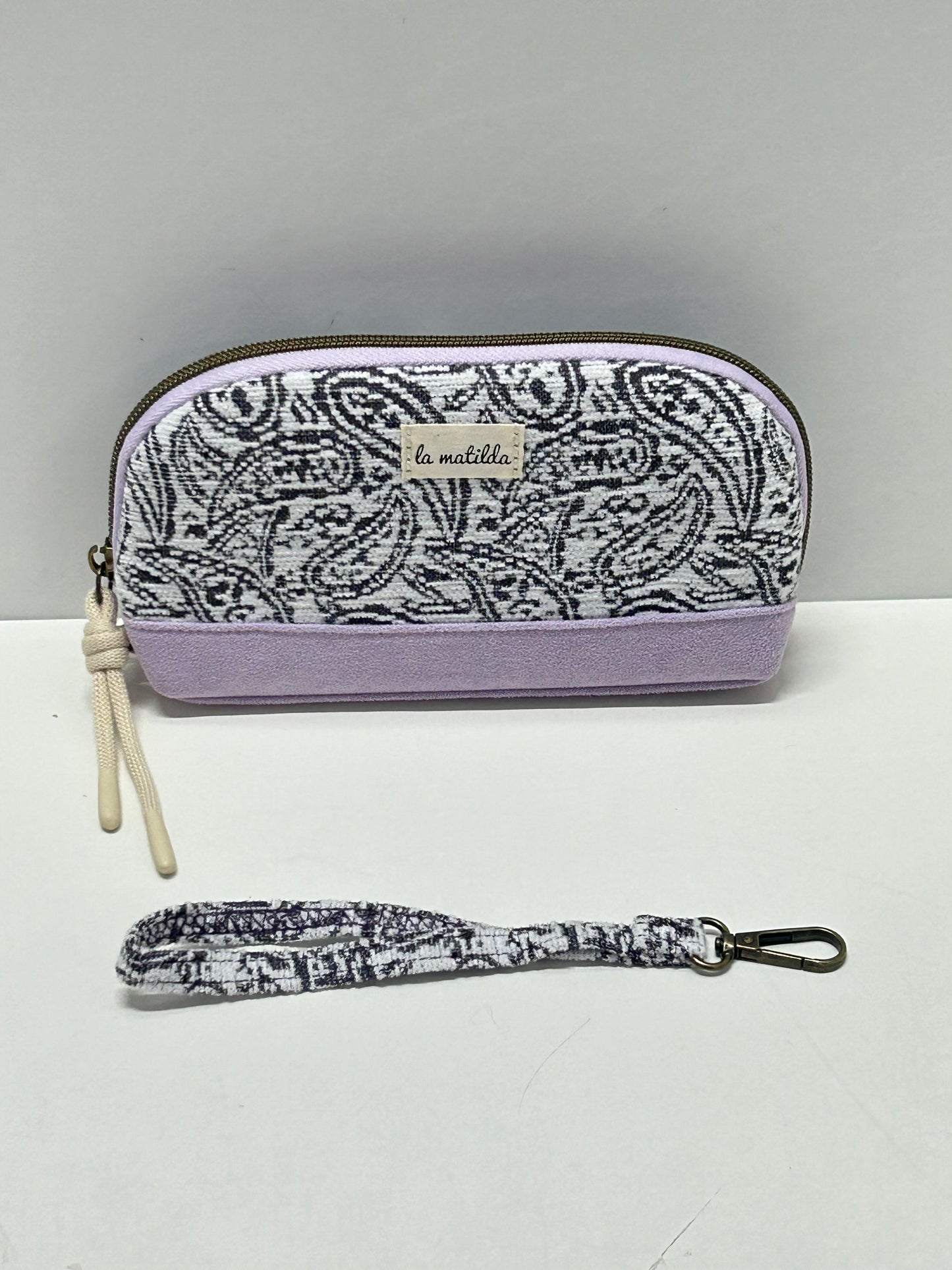 Portatodo con asa Hojas Morado