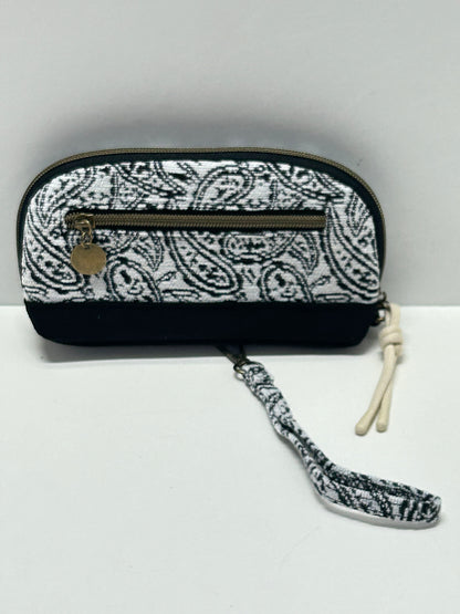 Portatodo con asa Hojas Negro