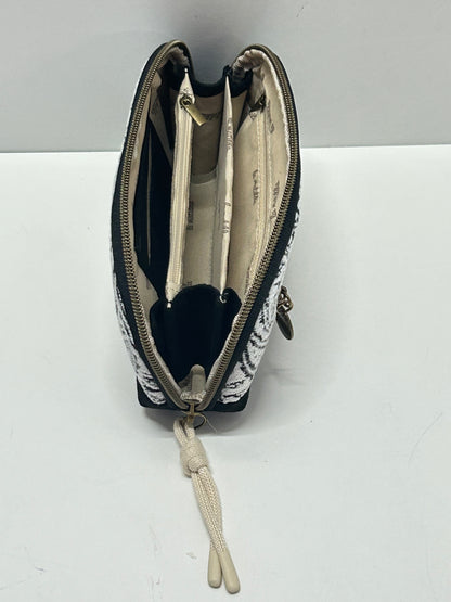 Portatodo con asa Hojas Negro