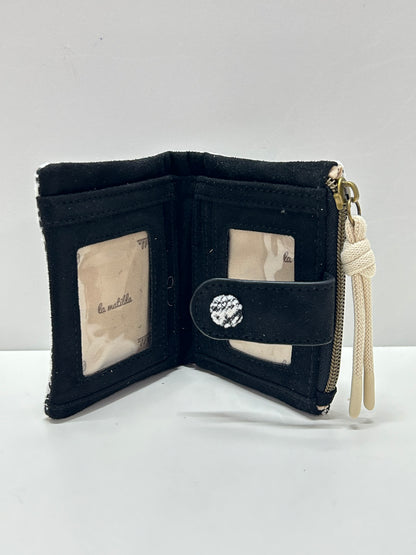 Cartera Pequeña Hojas Negro
