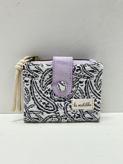 Cartera Pequeña Hojas Morado