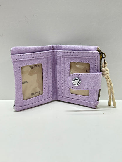 Cartera Pequeña Hojas Morado