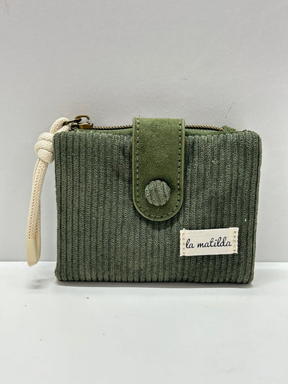 Cartera Pequeña Pana Oliva