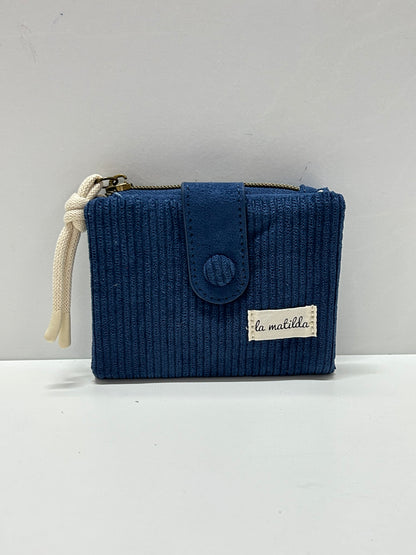 Cartera Pequeña Pana Azulón