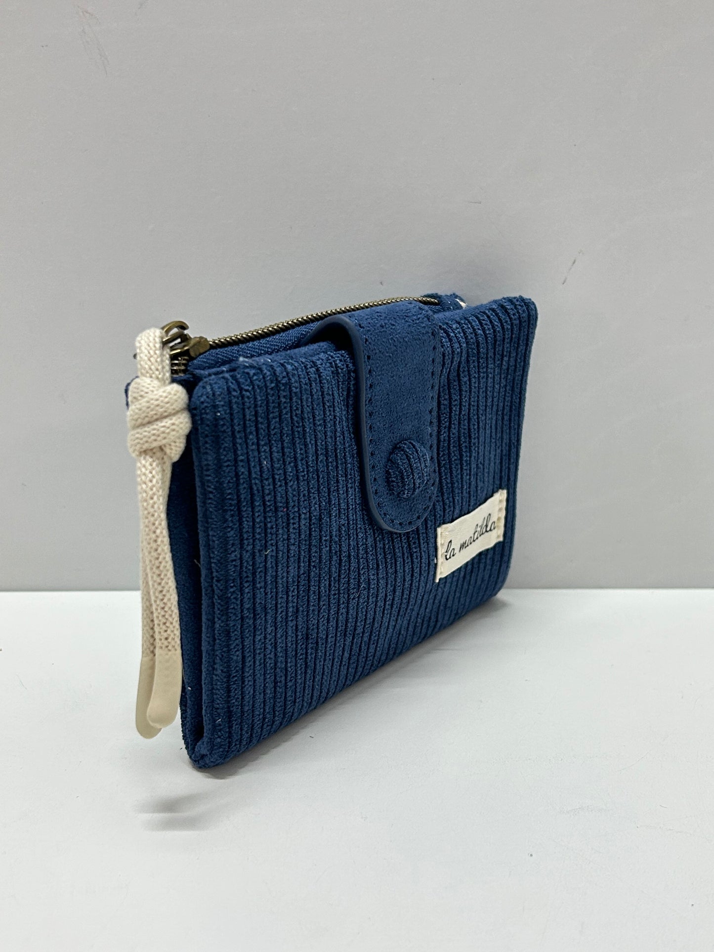 Cartera Pequeña Pana Azulón