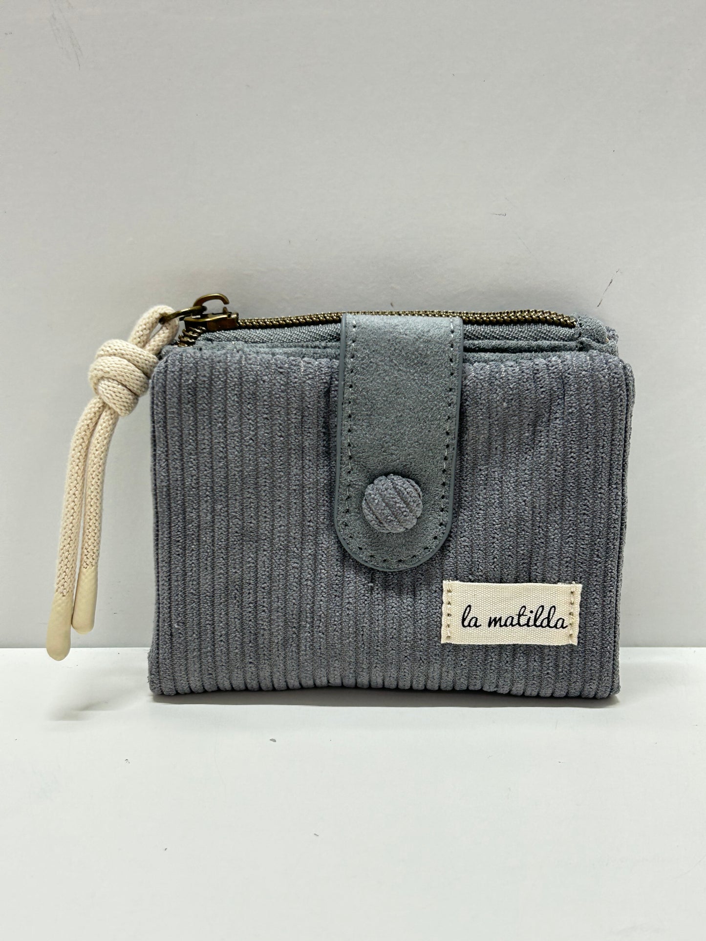 Cartera Pequeña Pana Antracita