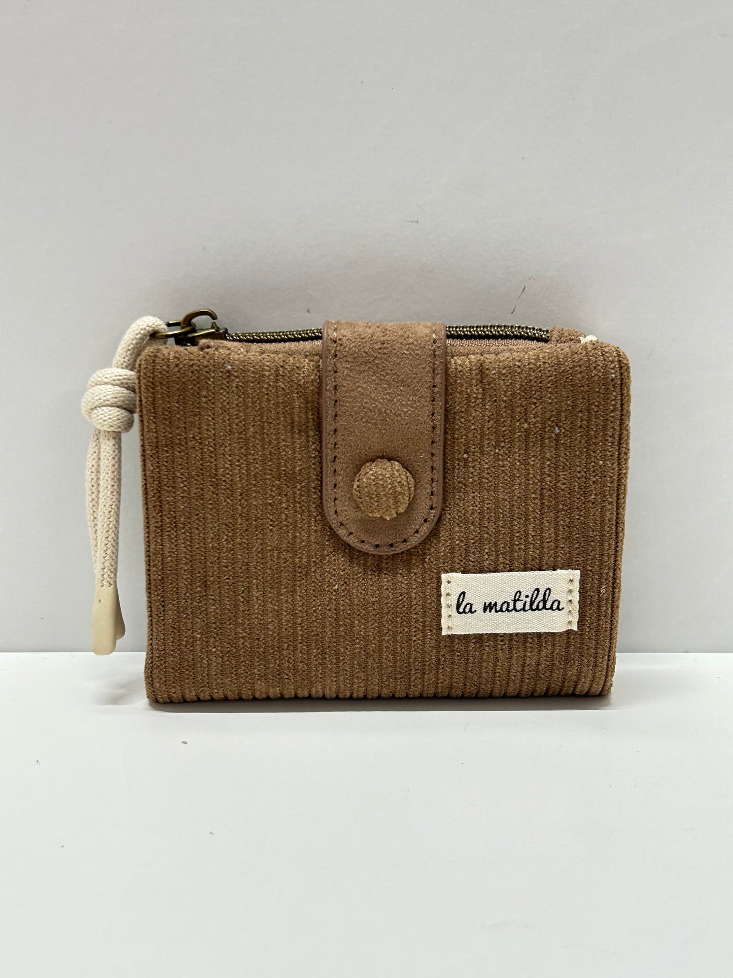 Cartera Pequeña Pana Marrón tostado