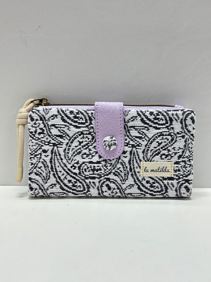 Cartera Grande Hojas Morado