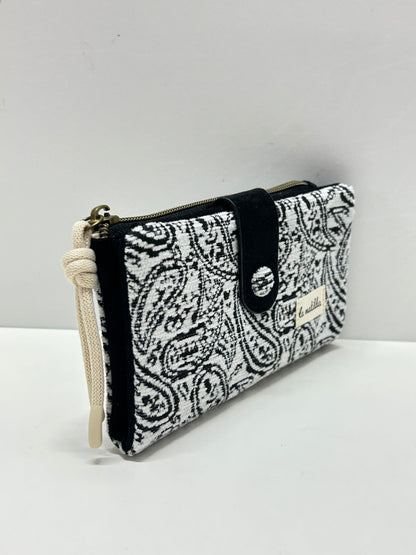 Cartera Grande Hojas Negro