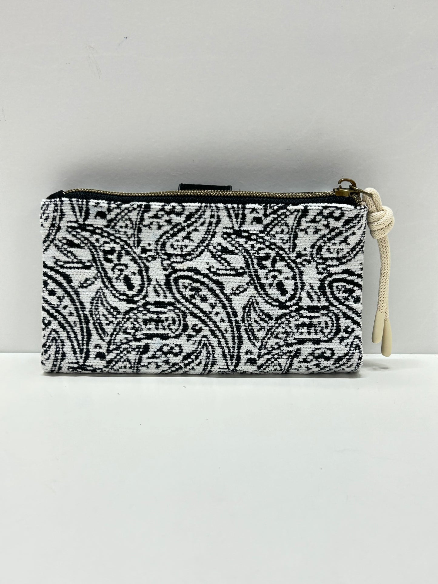 Cartera Grande Hojas Negro