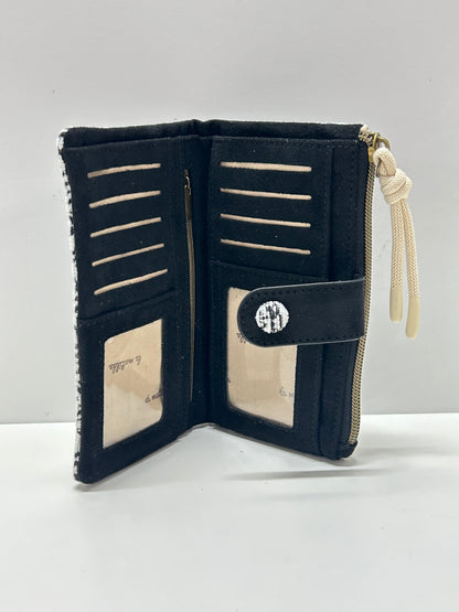 Cartera Grande Hojas Negro