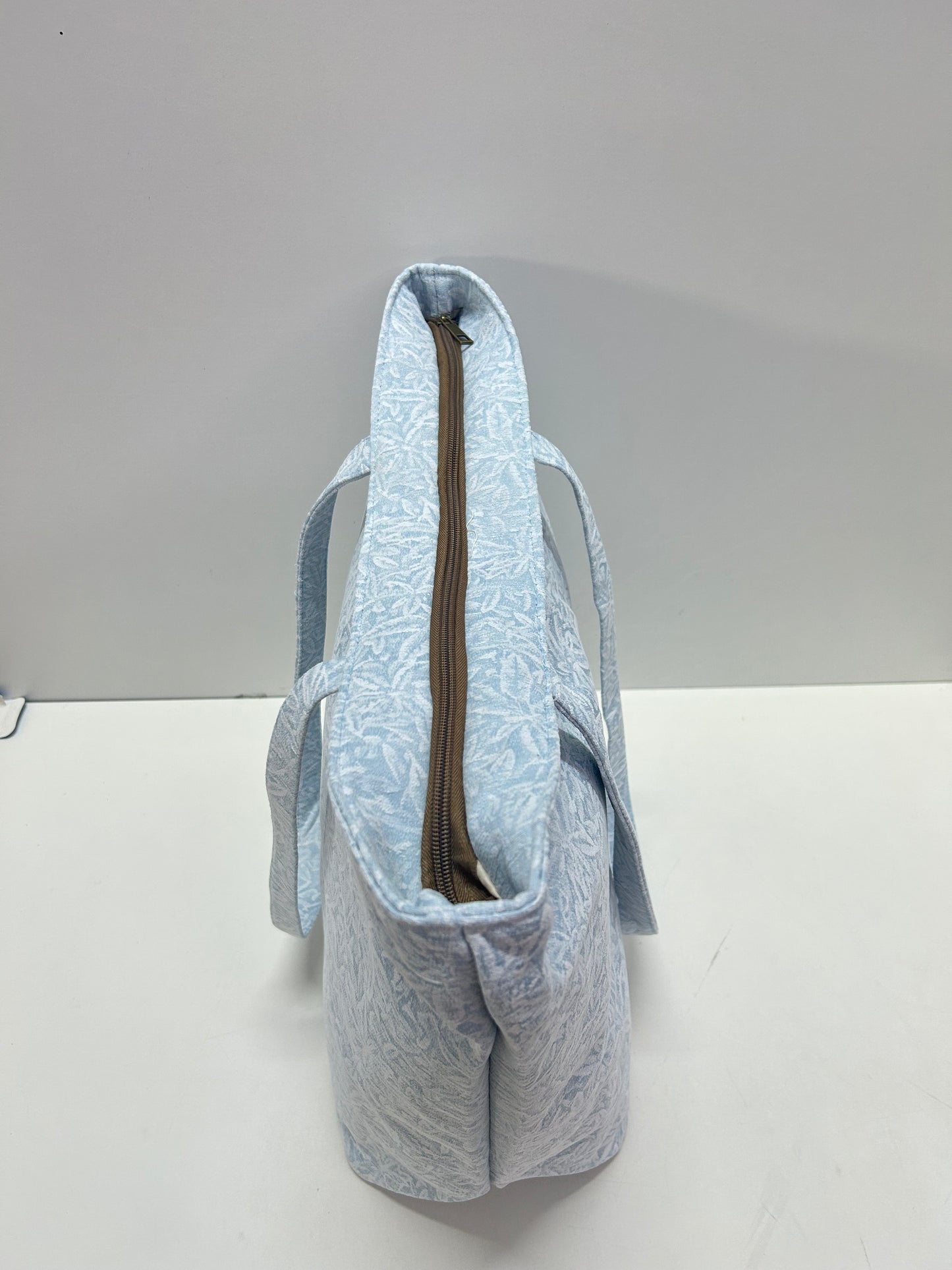 Bolsa Tote Bag Grande Celeste Flor