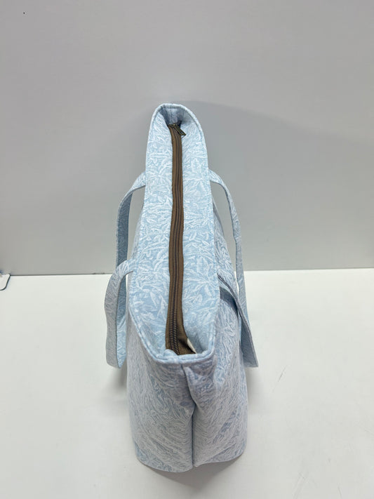 Bolsa Tote Bag Grande Celeste Flor