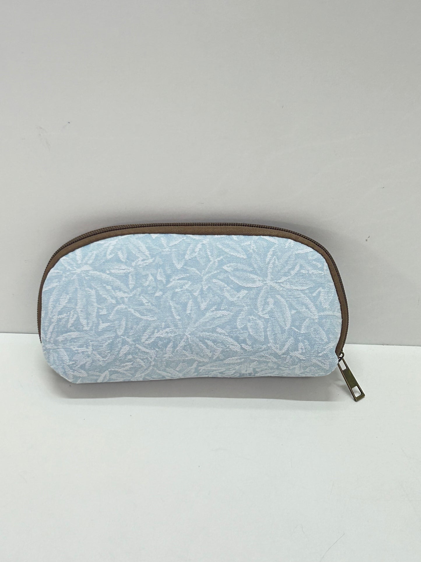 Portatodo sin asa azul celeste Unicolor Flores