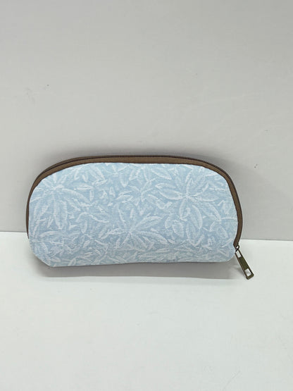 Portatodo sin asa azul celeste Unicolor Flores