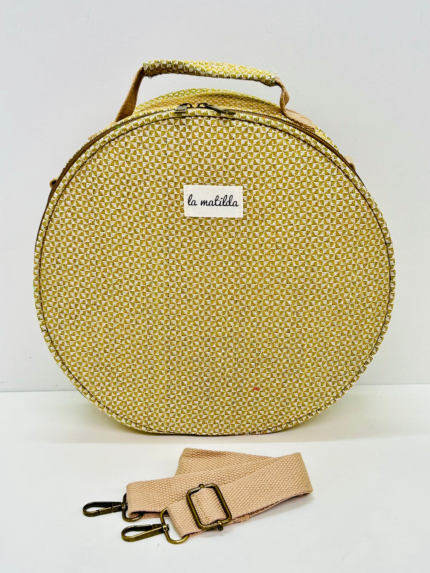 Bolso Bandolera Trama Mostaza