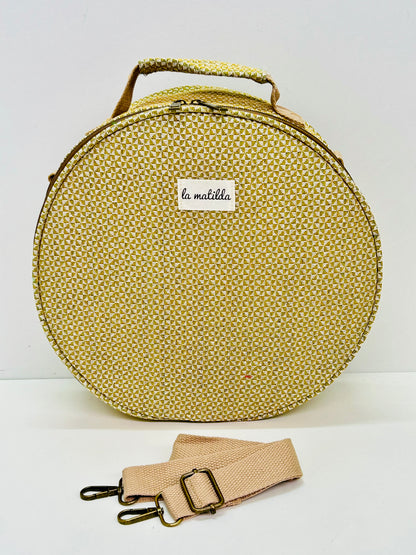 Bolso Bandolera Trama Mostaza