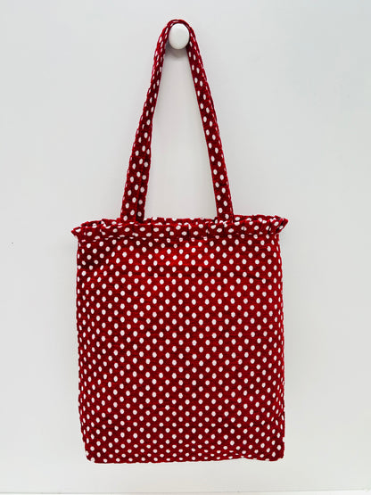 Bolsa Tote Bag Volantes Topos