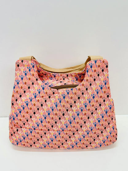 Bolso Pilar Rombos rosa