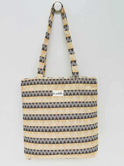 Bolsa Tote ZigZag doble color
