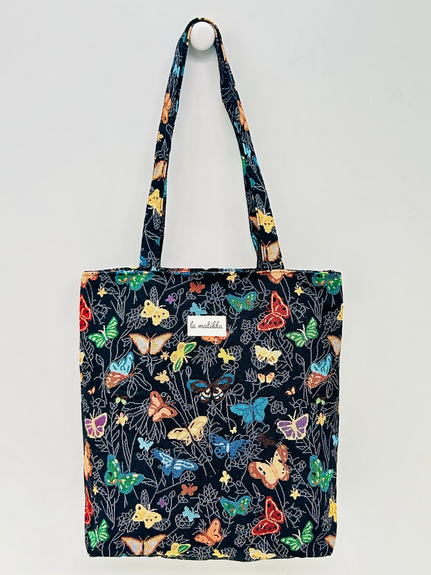 Bolsa Tote Mariposas negro