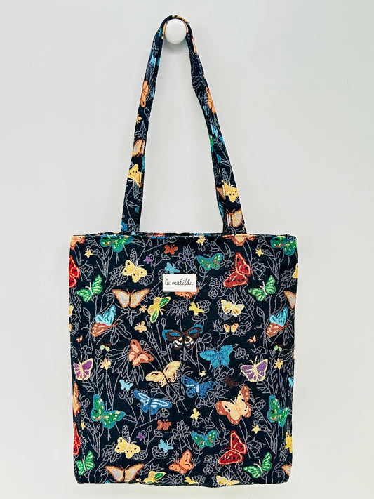 Bolsa Tote Mariposas negro