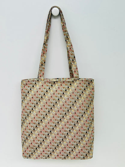Bolsa Tote Rombos beige