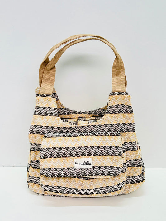 Bolso Pilar Zig Zag doble color