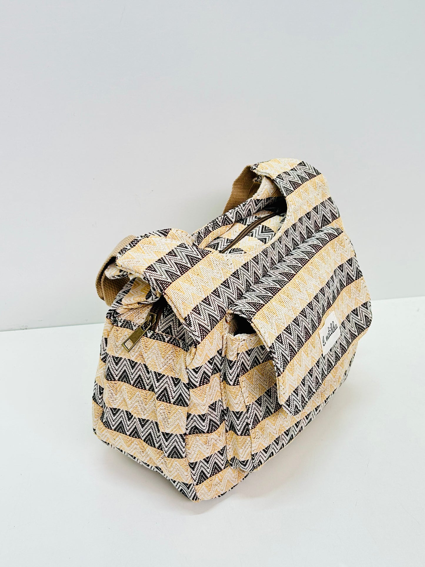 Bolso Pilar Zig Zag doble color