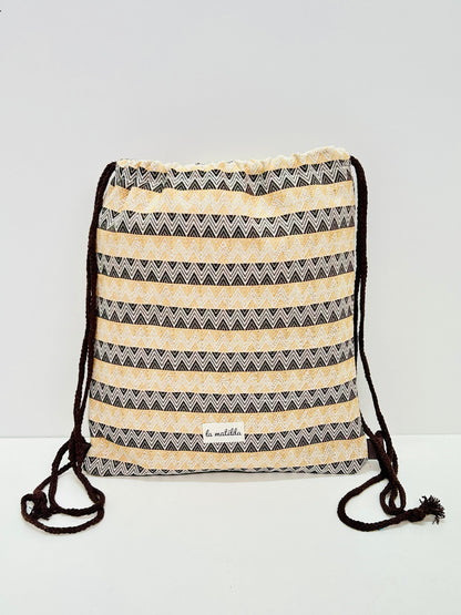 Mochila Cuerdas Zig Zag doble color