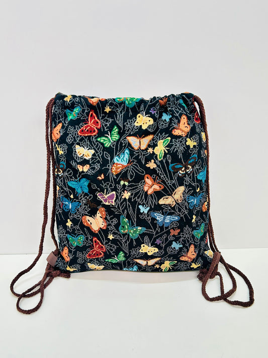Mochila Cuerdas Mariposas negro