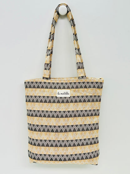 Bolsa Tote Bag XS Zig Zag doble color