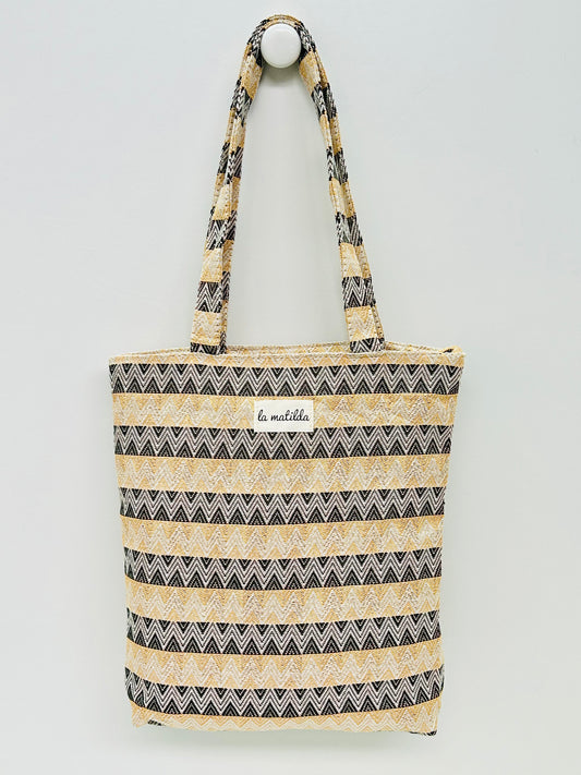 Bolsa Tote Bag XS Zig Zag doble color