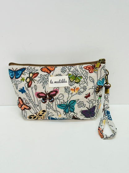 Neceser Grande Mariposas blanco
