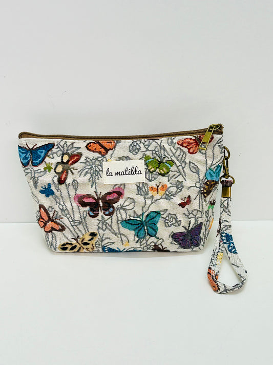 Neceser Grande Mariposas blanco