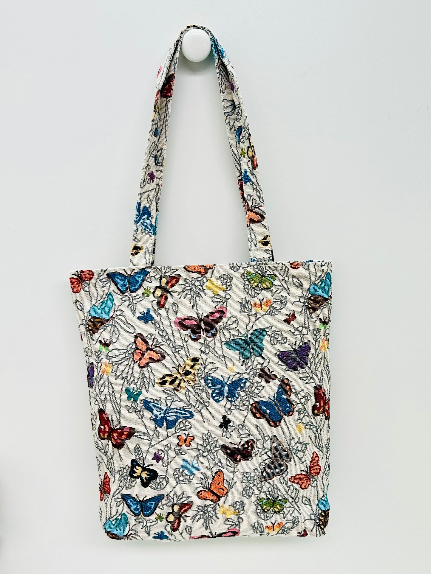 Bolsa Tote Bag XS Mariposas blanco