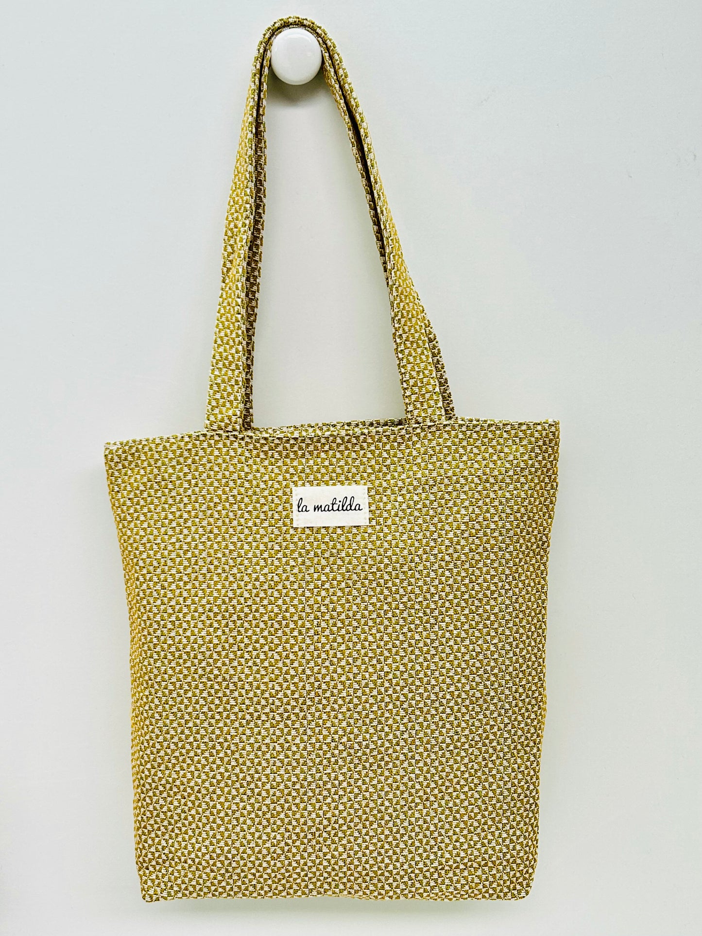 Bolsa Tote Bag XS Trama Mostaza