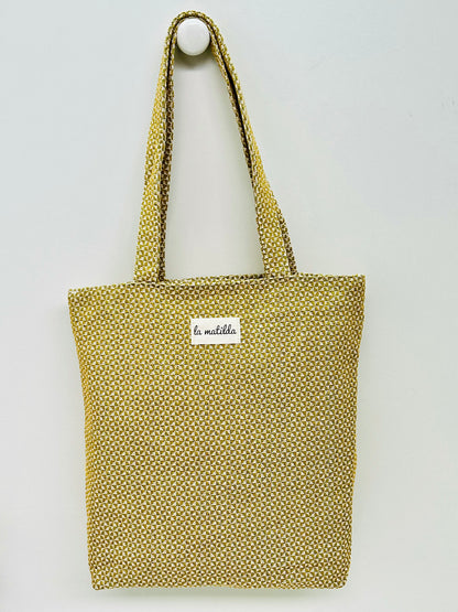 Bolsa Tote Bag XS Trama Mostaza